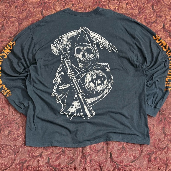Y2K Sons of Anarchy Graphic Long Sleeve Tee - Picture 2 of 3